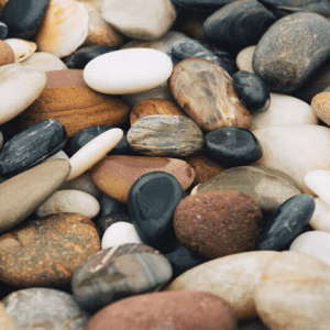 Polished River pebbles